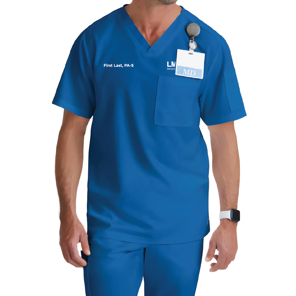 Grey's Anatomy Men's Two-Pocket V-Neck Evan Scrub Top